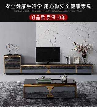 TV Stand black / white shiny Living Room TV monitor stand mueble stalinite cabinet mesa+tv table stand + Coffee centro Table mueble computer painel para madeira soporte de pie european wodden living room furniture meuble monitor stand table tv cabinet