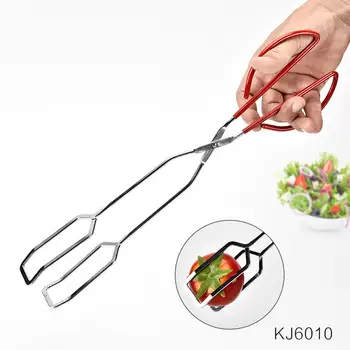 

HobbyLane Multifunctional Food Clip Stainless Steel Bread BBQ Clip Grilled Food Clip Barbecue Accessories Portable Tongs