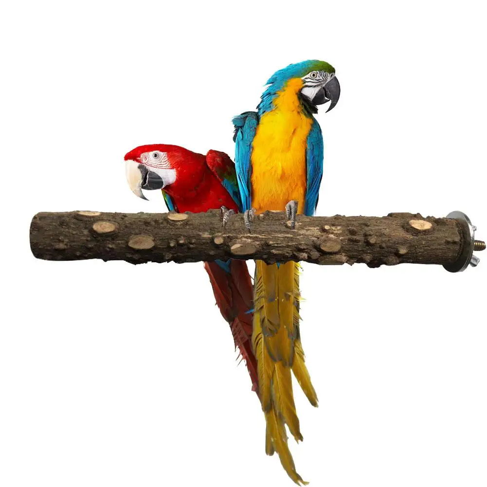 

Parrot Bird Natural Logs Pepper Wood Standing Stick Perches Wood Pet Bite Claw Grinding Portable Toy