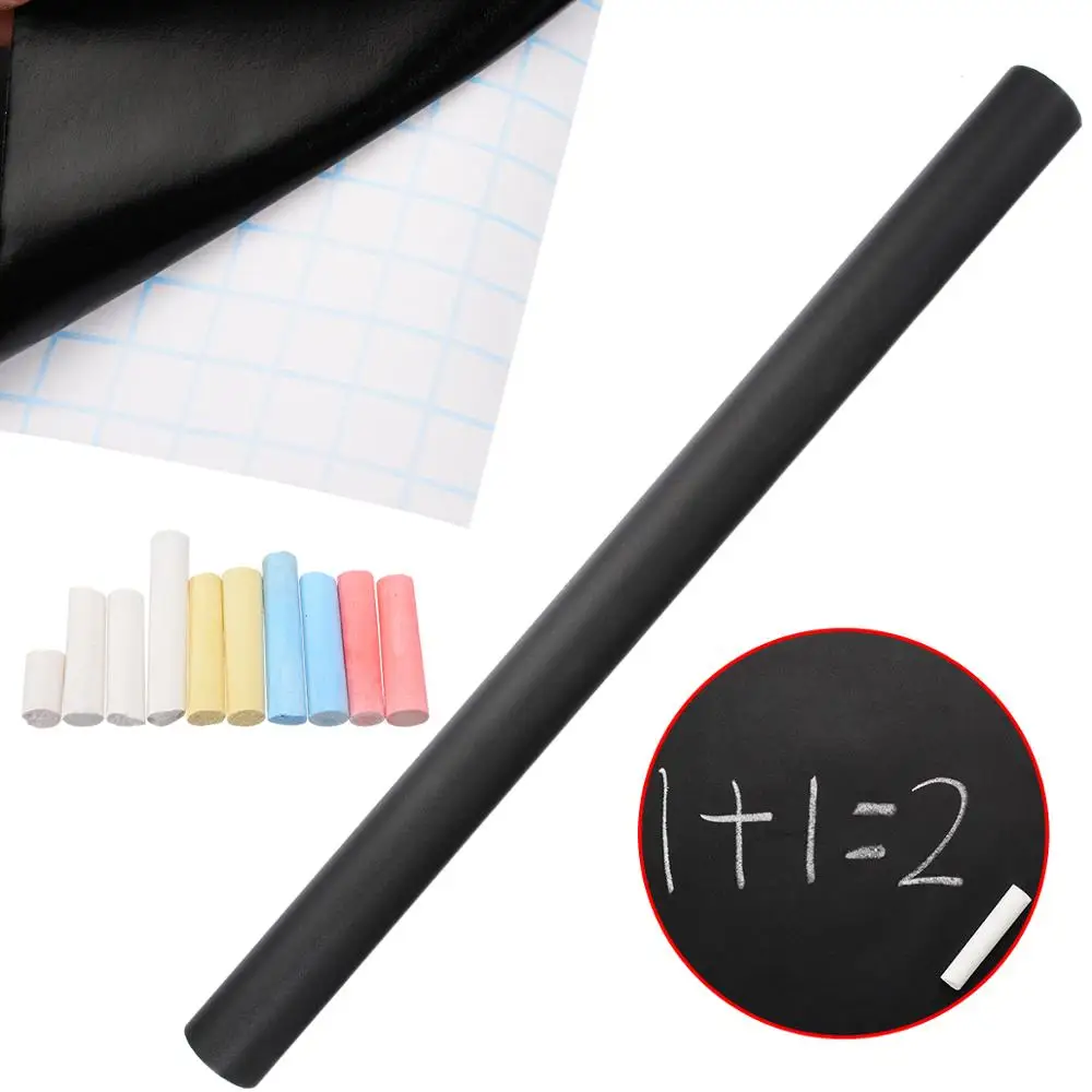 

ChalkBoard Blackboard Stickers Art Decals Chalkboard Wall Sticker Wallpaper Kids Rooms Home Decoration with 5pcs Chalks Mayitr