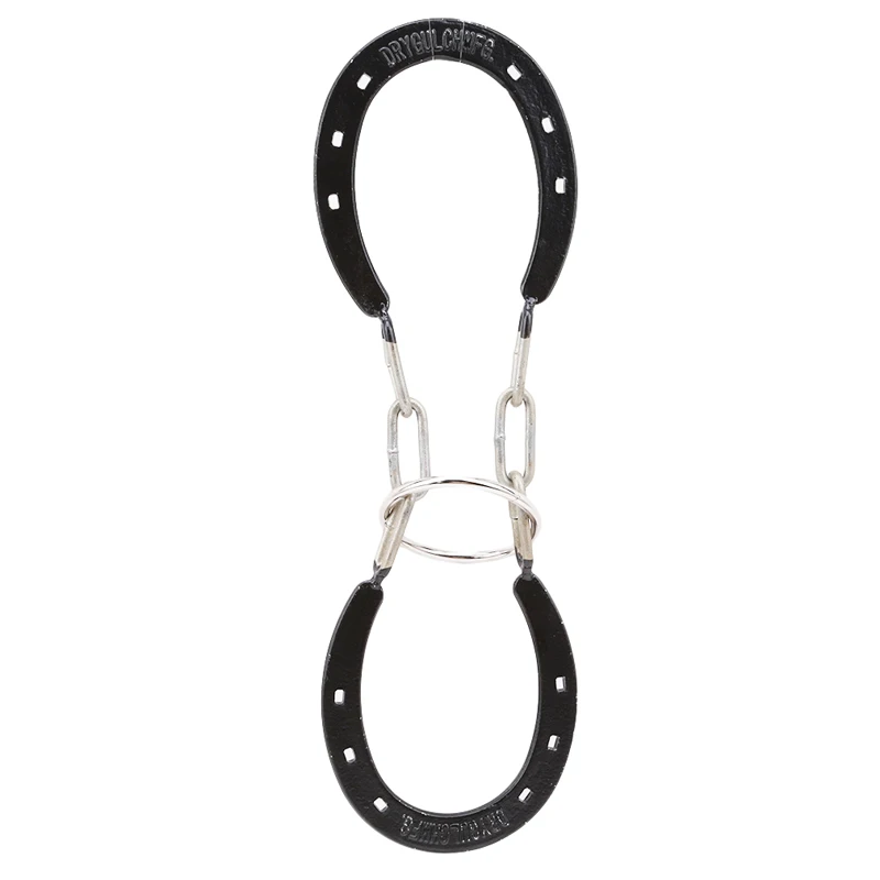 Bronze Horseshoe Cast Metal Puzzle IQ Brain Teaser for Children Adults IQ Brain Wire Interesting