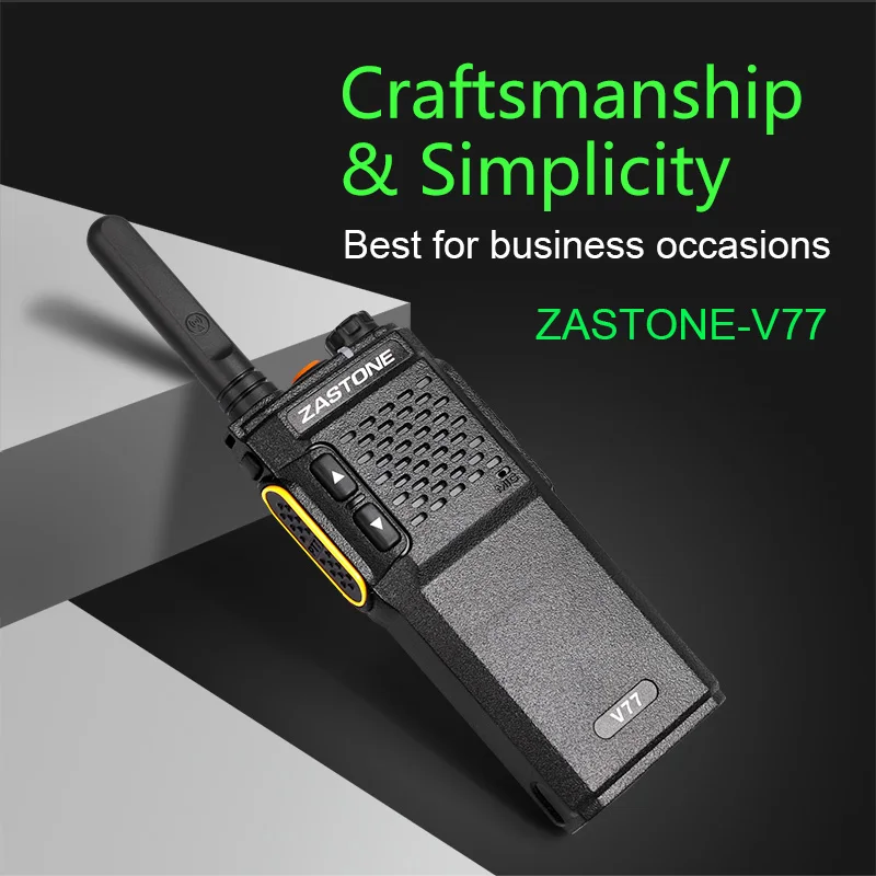 

Zastone V77 mini ham walkie talkie 400-470mhz uhf two way radio cb hf transceiver communicador
