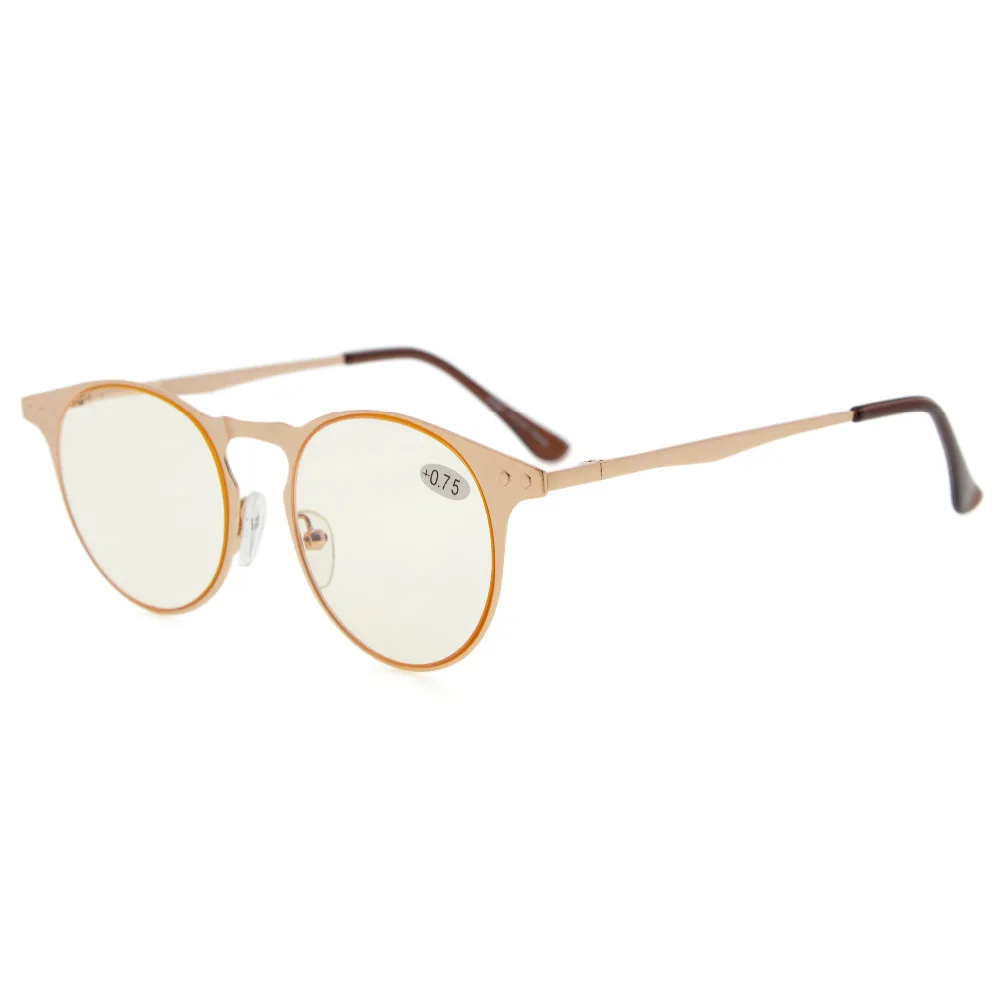 CG15033 Eyekepper Metal Round Frame Spring Temples Computer Glasses