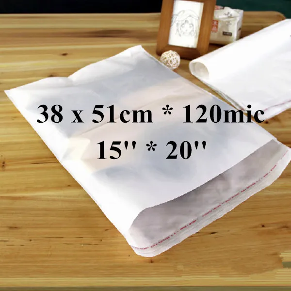Wholesale 100pcs/lot 38 x 51cm*120mic Large Self Adhensive Plastic