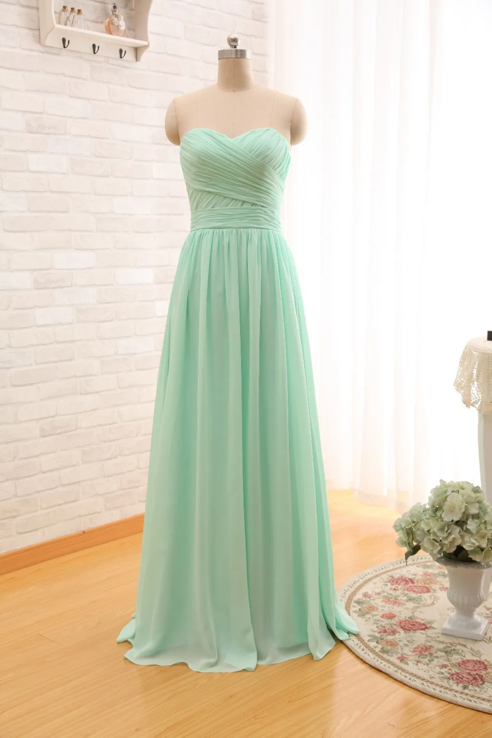 mint long dress