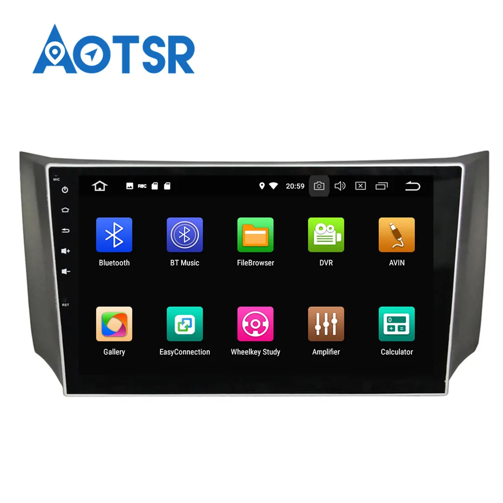 Sale 10.2" Android 8.0 Car GPS Radio Player for Nissan Sylphy B17 Sentra 2012+ with Octa Core 4GB+32GB Auto Stereo Multimedia DAB+ 5