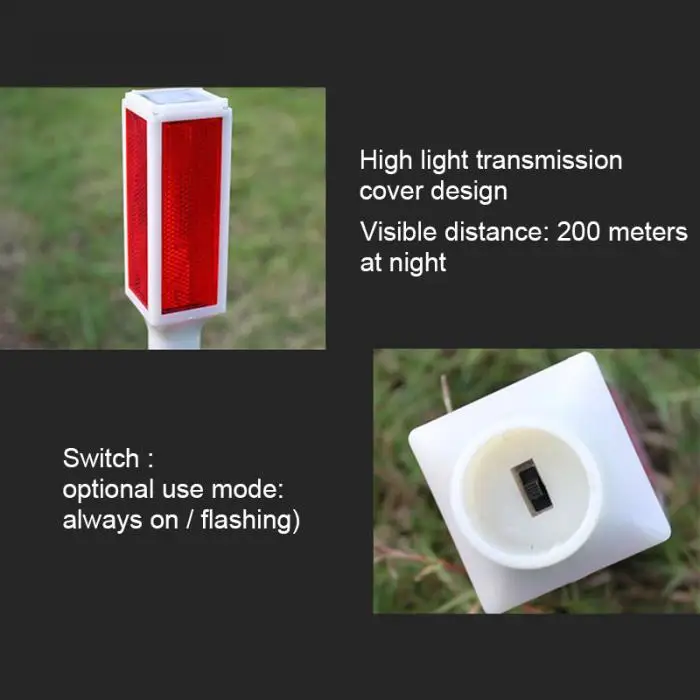 Солнечный дорожный блок осветительный столб водонепроницаемый светодиодный стробоскоп предупреждающий сигнал лампа TN99