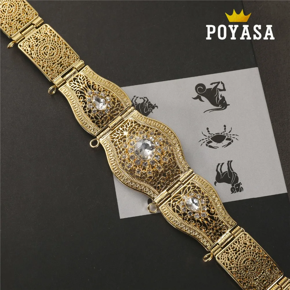 

free shippping Moroccan Sun Flower Caftan wedding gold and silver Metal belt for women