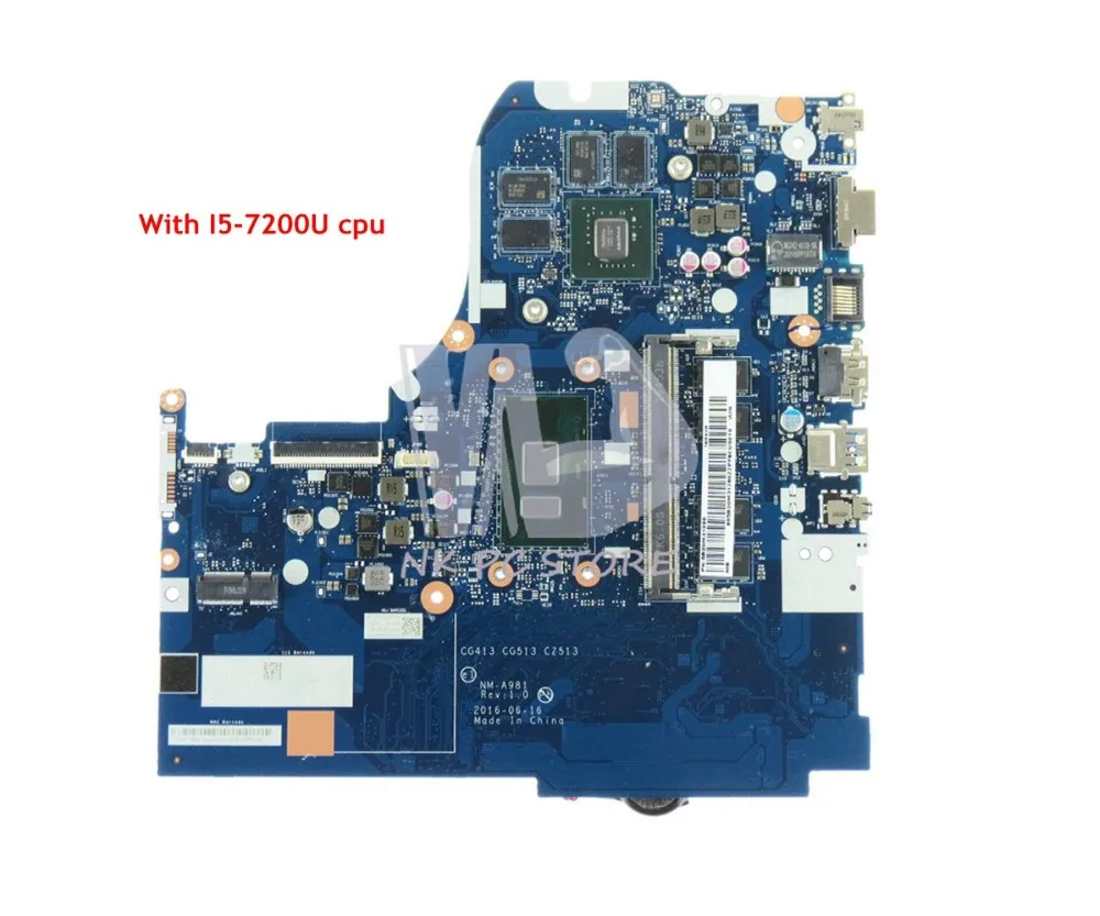 NOKOTION для lenovo 510-15IKB 310-15IKB Материнская плата ноутбука I5-7200U Процессор DDR4 CG413 CG513 CZ513 NM-A981 основная плата