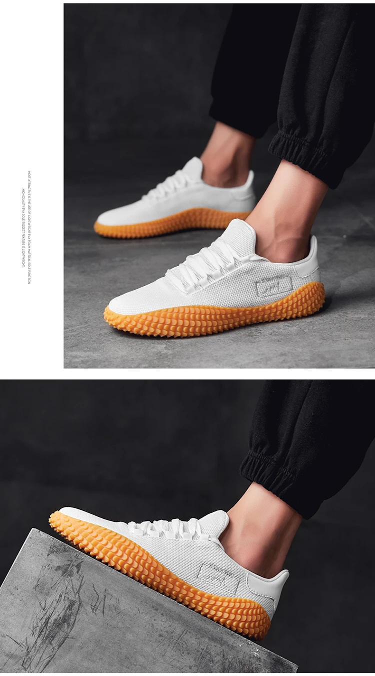 Qweff 2019 весна лето ультра-легкие кроссовки для мужчин модные сетчатые дышащие вулканизированные туфли мужские белые туфли XC-03