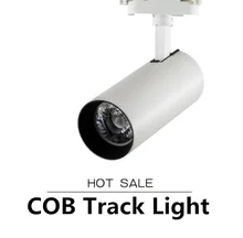 2019 LED COB 24degree Track Light AC220V Прожектор Регулируемый рельсовый светильник для Молл