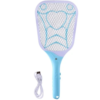 

Hot Sale Usb Rechargeable Electric Mosquito Swatter Usb Rechargeable Lithium Battery Electric Mosquito Swatter With Led Lighti