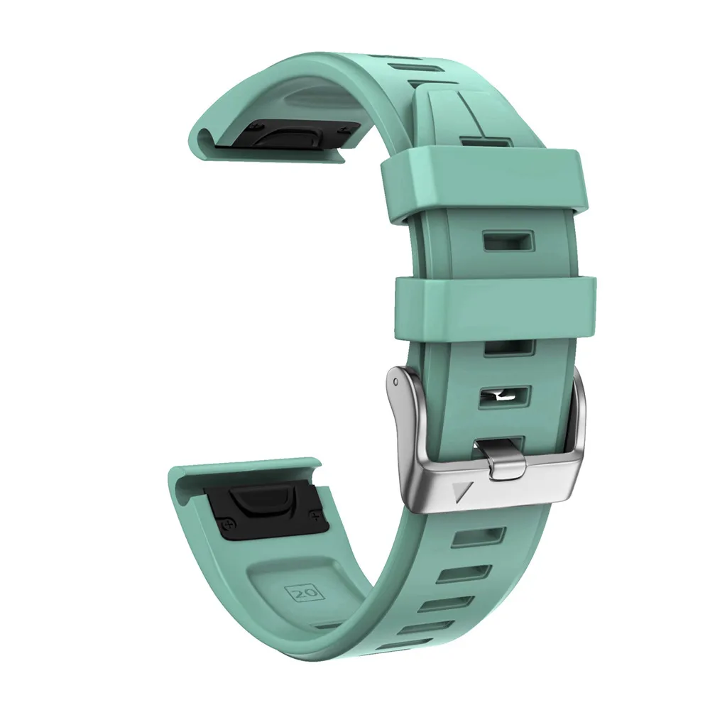 20 мм мягкий силиконовый резиновый ремешок Замена для Garmin Fenix 5S/Fenix5S плюс Смарт спортивные часы браслет ремень унисекс - Цвет: Green