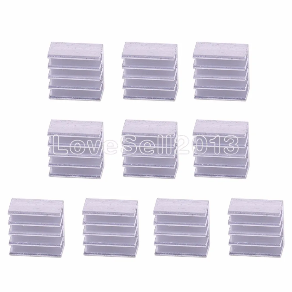 

10pcs Aluminum Heat Sink 8.8x8.8x5mm for Computer Memory Chip LED Power IC