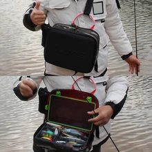 Водостойкая сумка для хранения рыболовных снастей, переносная Рыболовная Сумка, Сумка через плечо, Сумка с ящиком для рыболовных снастей