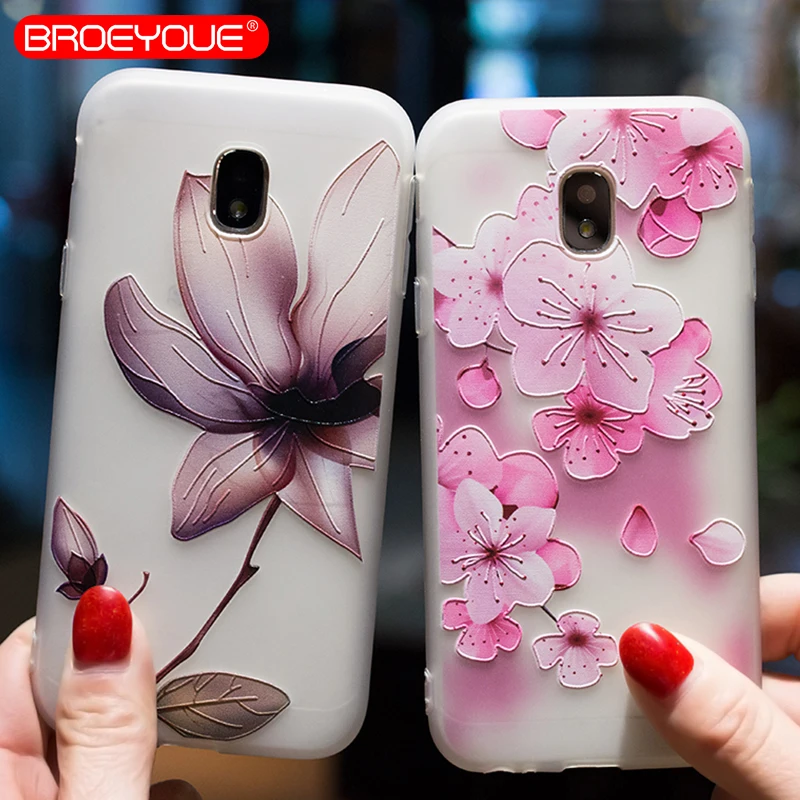 

BROEYOUE Case For Samsung Galaxy J3 J5 J7 A3 A5 A7 2016 2017 Relief Silicone TPU Cases For Samsung J7 2016 Ultra Thin Phone Case