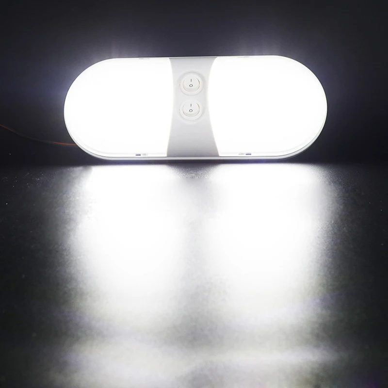 Автомобильный светодиодный внутренний купол свет пластик белый Потолочный лампа для чтения 12 В RV лодка яхта Camper