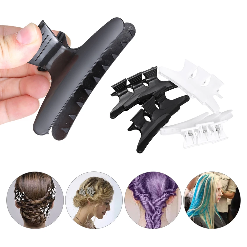 12Pcs Butterfly Hair Clips for Salon Hair Claw Sectioning Clamps