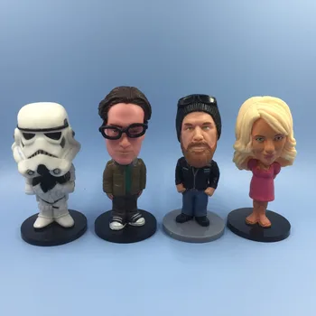 

LEONARD Penny DUCK DYNASTY JASE 3.5" Bobble Head Wacky Wobbler Big Bang Theory STAR WARS