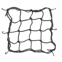 12 x12 Universal Elastic Cord Motorcycle Bike Cargo Helmet Stuff Net Mesh Black