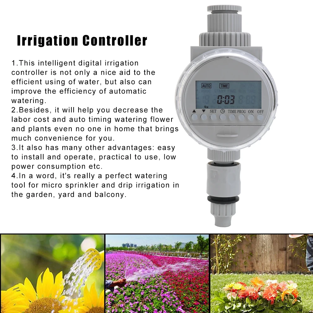 

Digital Intelligence Watering System Garden Watering Timer Solar Power Automatic Electronic irrigation Controllers Water Timer