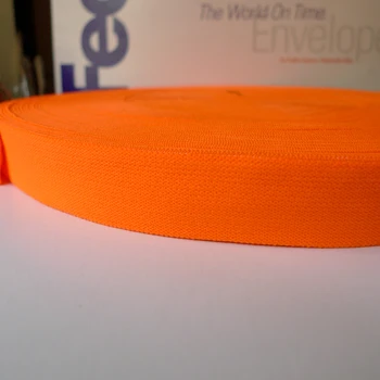 

50 Yards 1" 25mm Orange Elastic Bands For Underwear