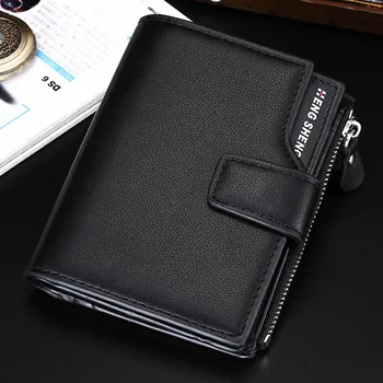 

Men Bag Fashion Multi-function Business Leather Wallet Purse portafoglio uomo monedero hombre para monedas mini
