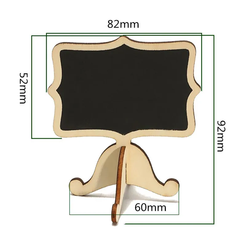 10 шт. Мини Деревянный Классная доска сообщение номер таблицы Свадебная вечеринка Декор