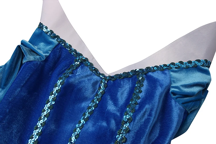Принцесса Аврора платье спальный Красота Косплэй взрослый костюм синий версия Хэллоуин платье карнавал Для женщин женские индивидуальные
