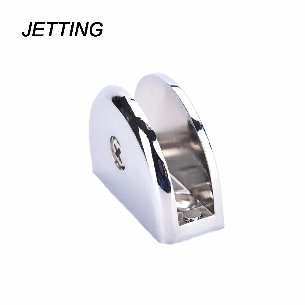 

JETTING 1PCS Useful Stainless Steel Semicircle Clamp Holder For Glass Shelf Handrail Glass Bracket Clamp Clip 5 MM