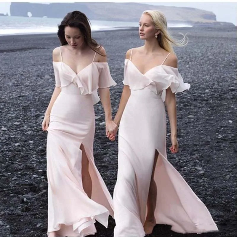 

wuzhiyi Draped evening dress long spaghetti strap Chiffon Formal dress Chinese dress for party splited robe de soiree plus size