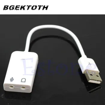 

External USB 2.0 to Virtual 7.1CH Audio Sound Card Adapter For PC Laptop New Drop shipping-PC Friend