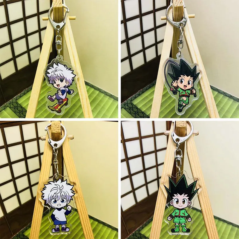 Брелок для ключей HUNTER x из аниме Killua Zoldyck Kurapika двусторонний брелок акриловый
