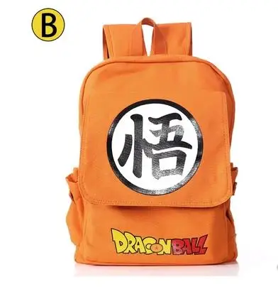Аниме Dragon Ball рюкзак Гоку Pringting рюкзак для подростков мальчиков девочек картонные школьные сумки рюкзаки - Цвет: B