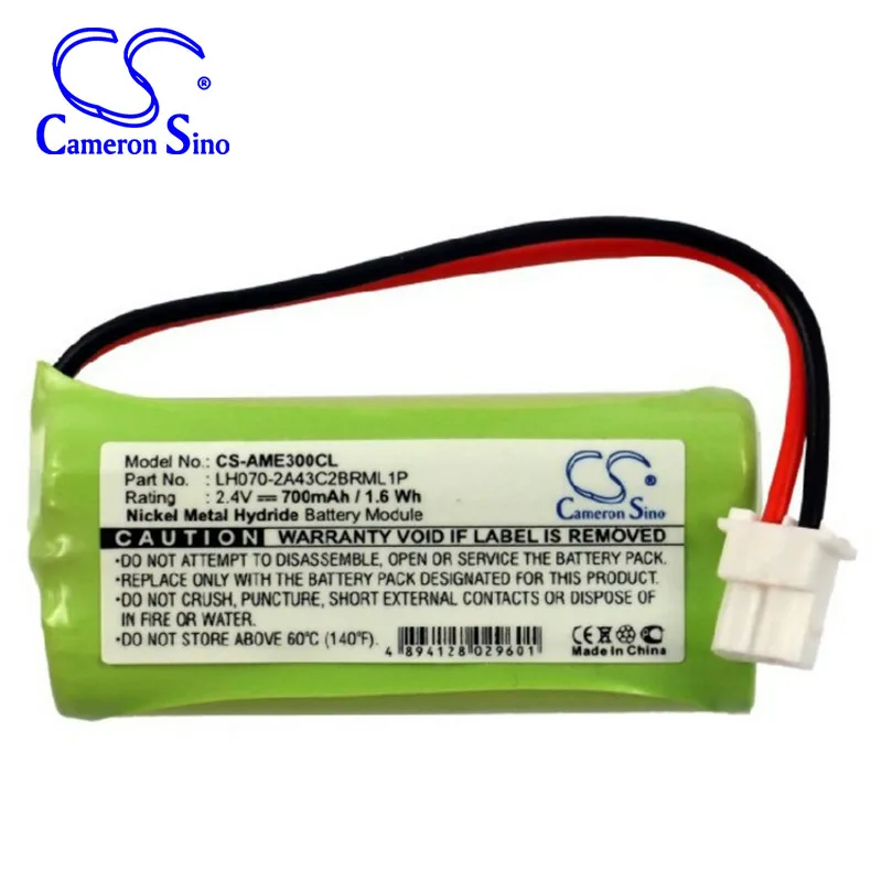 Cameron Sino Batteria Per American E30021Cl Lh070-2A43C2Brml E30025Cl At & T Bt166342 El2100 Philips Dct G612 Telekom A602 Touch