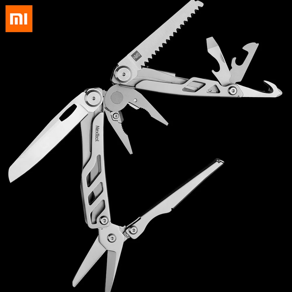

New Original Xiaomi Mijia Huohou Multi-function Pocket Folding Knife 420J2 Stainless Steel Blade Hunting Hamping Survival Tool