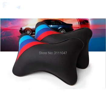 

2018 New Car styling Leahter Headrest Neck Pillow for opel astra h bmw e39 ford focus mini cooper renault megane 2 audi a4 b6