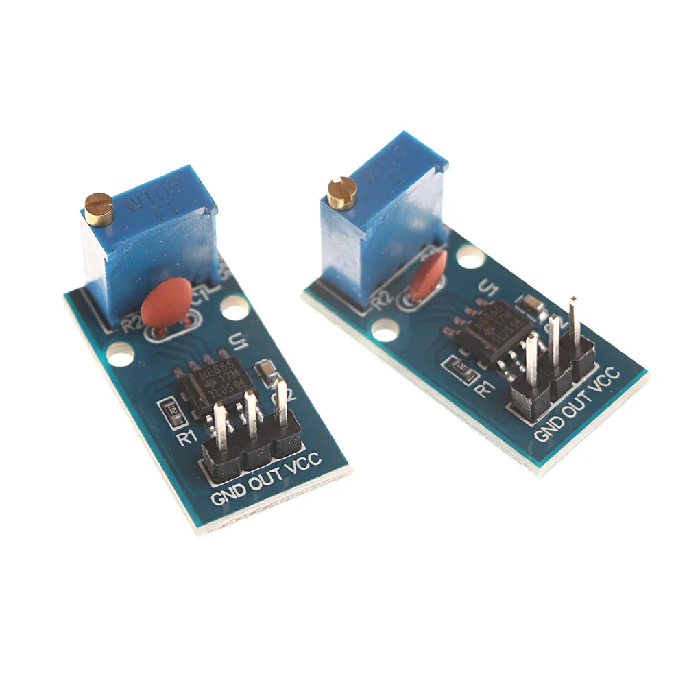 2 шт. 5в 12в NE555 частота для Arduino Новый 29x12 мм Регулируемый импульсный генератор