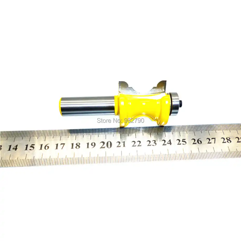 Broca de fresado para molduras de riel de silla de aleaci/ón de carburo cortador de fresado para carpinter/ía con v/ástago de 1//2 pulg.