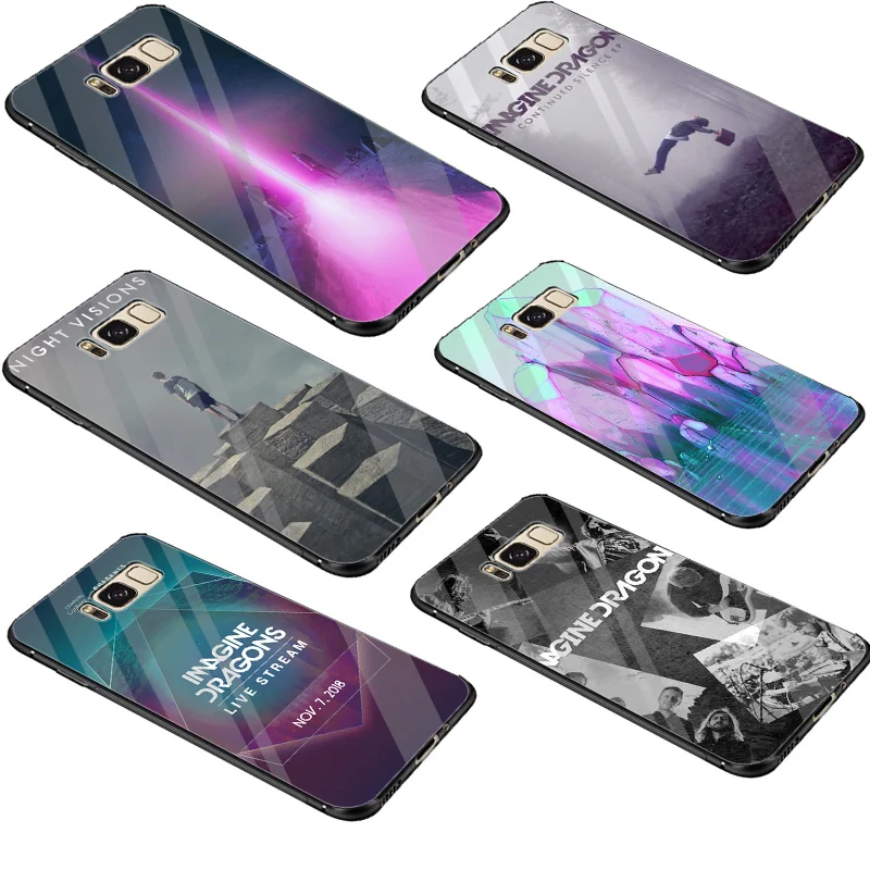 

Glass TPU Imagine Dragons Night Music Case Cover For Samsung A10 A20 A30 A40 A50 A60 A70 S7 Edge S8 S9 Plus Note 8 9 S10