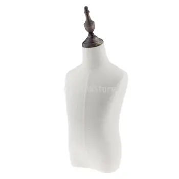 

Kids Child Mannequin Body Dress Form for Apparel Scarf Whindowshop Display 4 Years Old Linen White