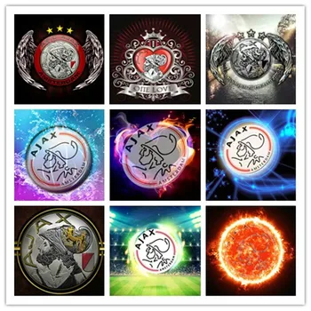 

TOUOILP Full Square&round 5D DIY Diamond painting Football team logo AJAX Diamond Embroidery Cross Stitch Mosaic Sticker Gift