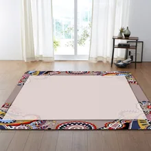 Простые домашние ковры в скандинавском стиле, детские коврики для игр, мягкие коврики для ползания в детскую комнату, цветочные прямоугольные мягкие фланелевые Коврики для пола