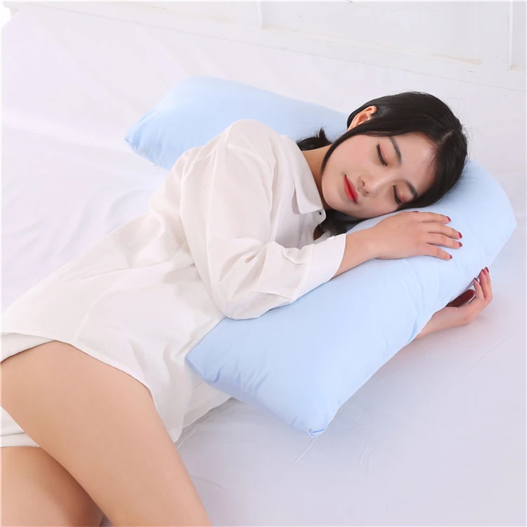 V Shape Quality Cotton Body Pillow For Pregnant Women Sleep Back