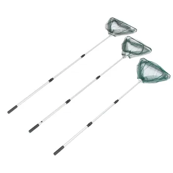 

Foldable Telescopic Lightweight Fishing Landing Net Micro Mesh Extending Fish Pole Folding Handle 3 Sections 1.7/1.9/2.1m