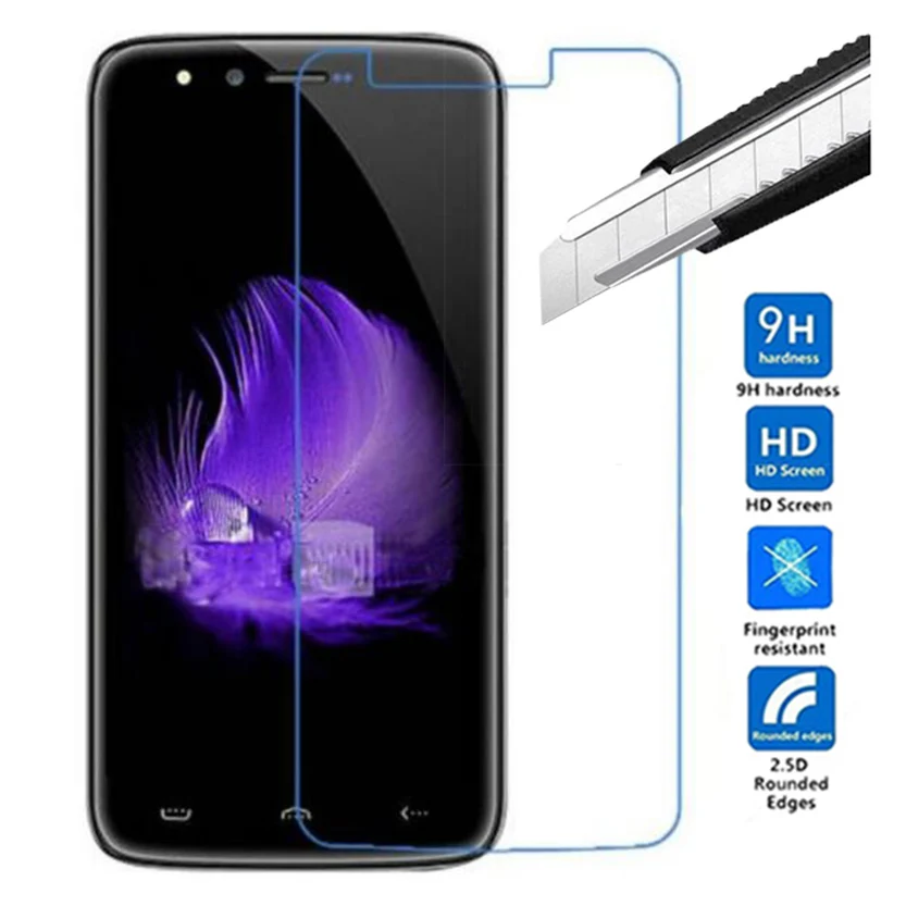 

2PCS 9H 2.5D Glass Film For Homtom Ht50 Tempered Glass For Homtom Ht 50 Pro Screen Protector Film Protective