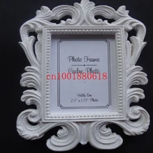 Европейский Стиль Белый барокко Свадебная фоторамка держатель для карточек Вечерние Декорации свадебные сувениры, 220 шт/партия