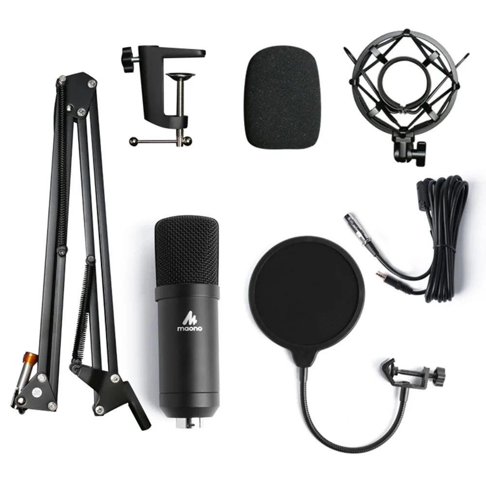  MAONO AU-A03 Professional Studio Microphone Kit Condenser Cardioid Microfono Podcast Mic for Gaming