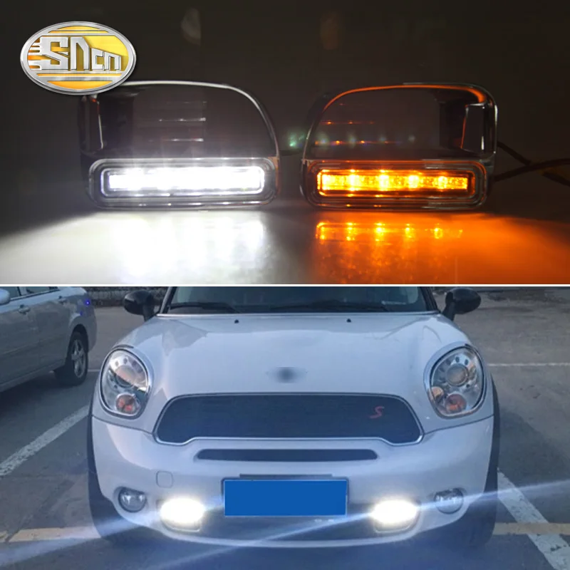 Для BMW Mini Cooper Countryman без ошибок дневного света светодиодный DRL противотуманная фара Вождение лампа