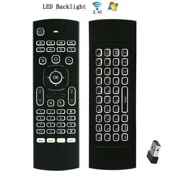 

Wireless Backlit Air Mouse Remote Keyboard 2.4G Infrared Learning For Xbox PC TV Android Box Smart TV HTPC Windows Mac -Drop